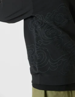 Crew Sweats*Maharishi 4217 Thai Cloud Crew Sweat Black