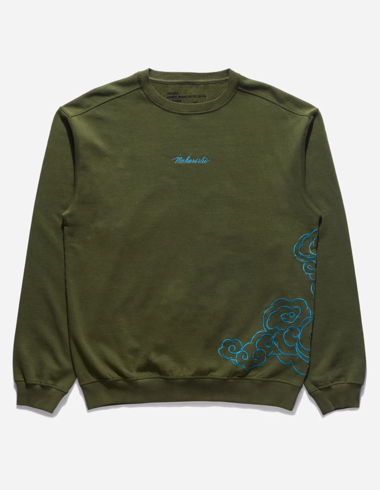 Crew Sweats*Maharishi 4217 Thai Cloud Crew Sweat Olive Og-107F