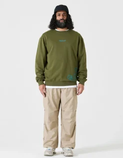 Crew Sweats*Maharishi 4217 Thai Cloud Crew Sweat Olive Og-107F