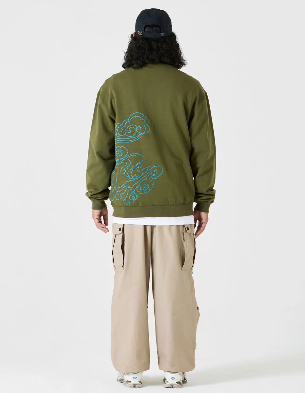 Crew Sweats*Maharishi 4217 Thai Cloud Crew Sweat Olive Og-107F