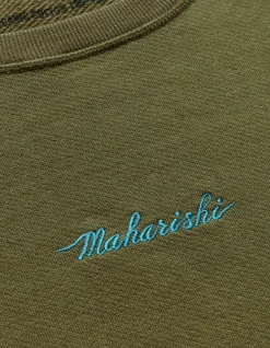 Crew Sweats*Maharishi 4217 Thai Cloud Crew Sweat Olive Og-107F