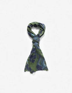 Hats And Scarves*Maharishi 4233 Thai Cloud Dragon Pashmina Olive