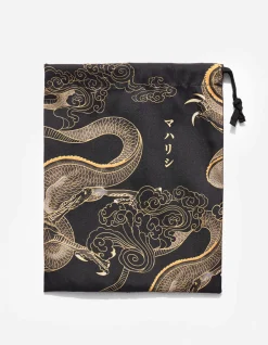 Swim Shorts*Maharishi 1023 Thai Cloud Dragon Swim Shorts Golden Black