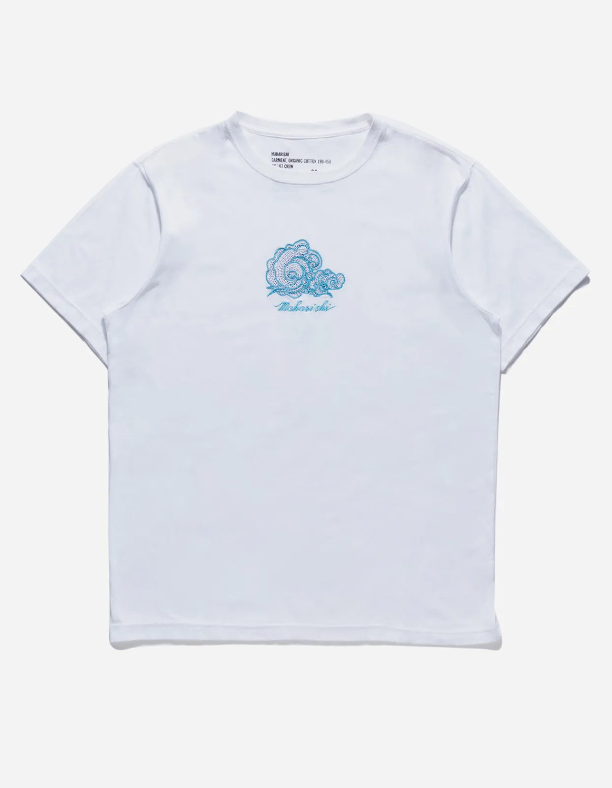 Short Sleeve T-Shirts*Maharishi 4218 Thai Cloud Embroidered T-Shirt White