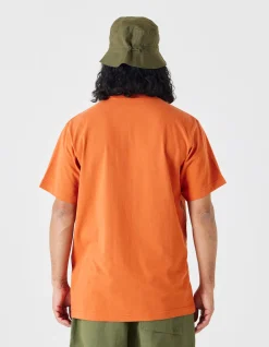 Short Sleeve T-Shirts*Maharishi 4218 Thai Cloud Embroidered T-Shirt Rust