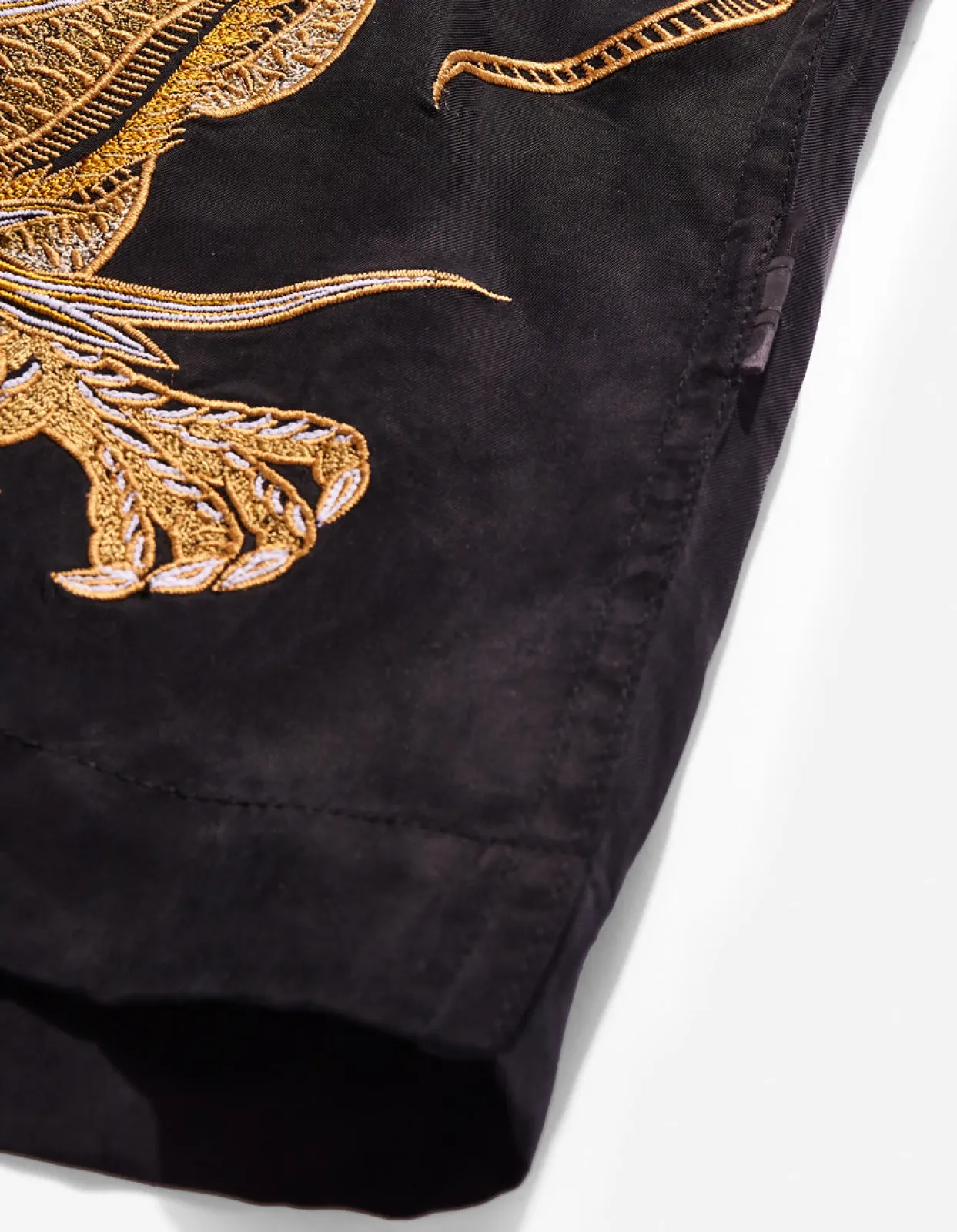 Shirts*Maharishi 4303 Thai Dragon Summer Shirt Golden Black