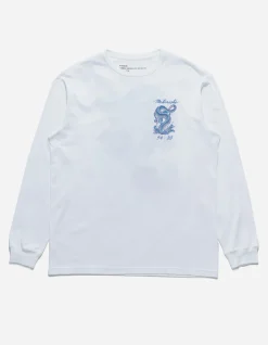 Long Sleeve T-Shirts*Maharishi 4214 Thai Dragon Tour L/S T-Shirt White