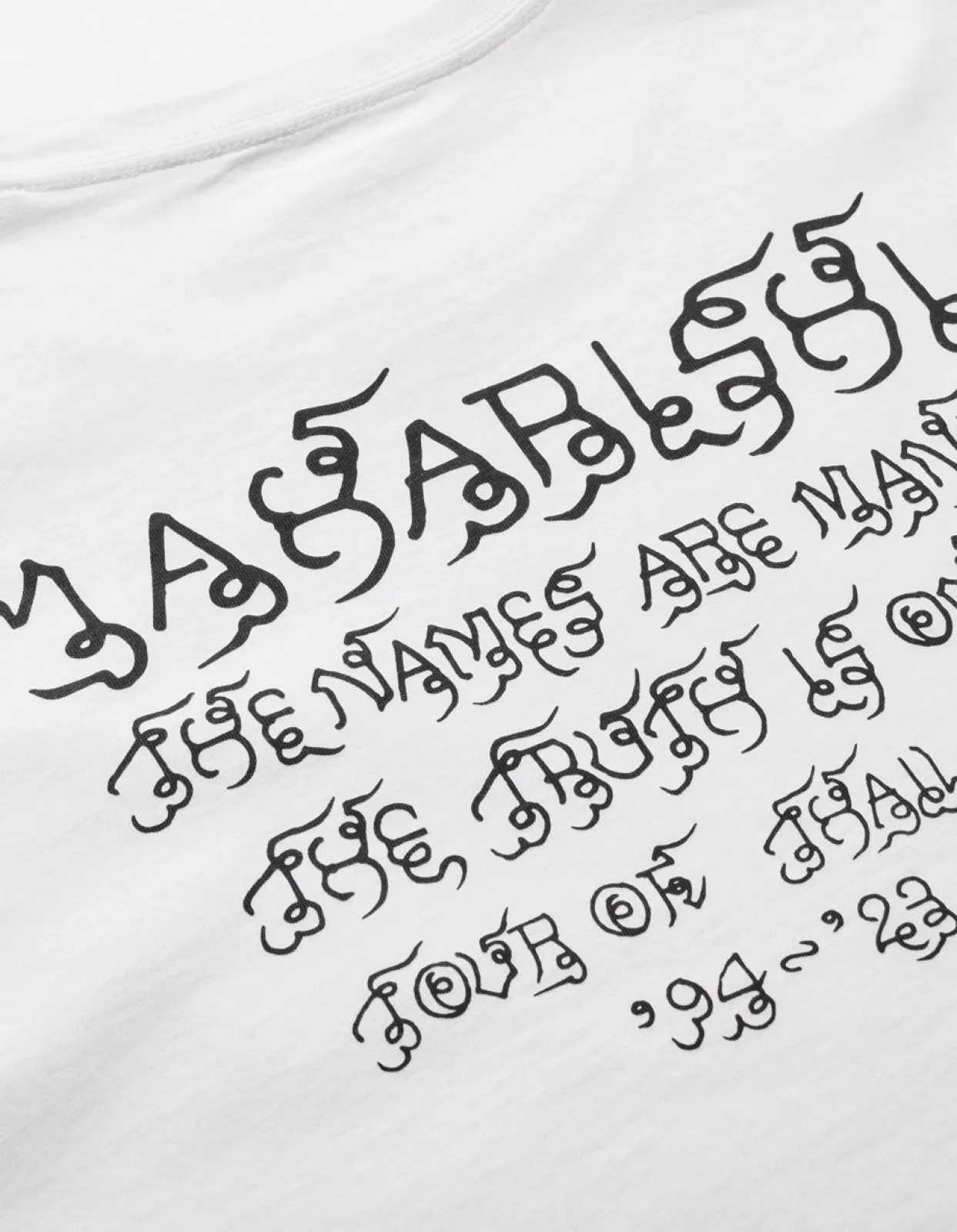 Short Sleeve T-Shirts*Maharishi 1018 Thai Script T-Shirt White