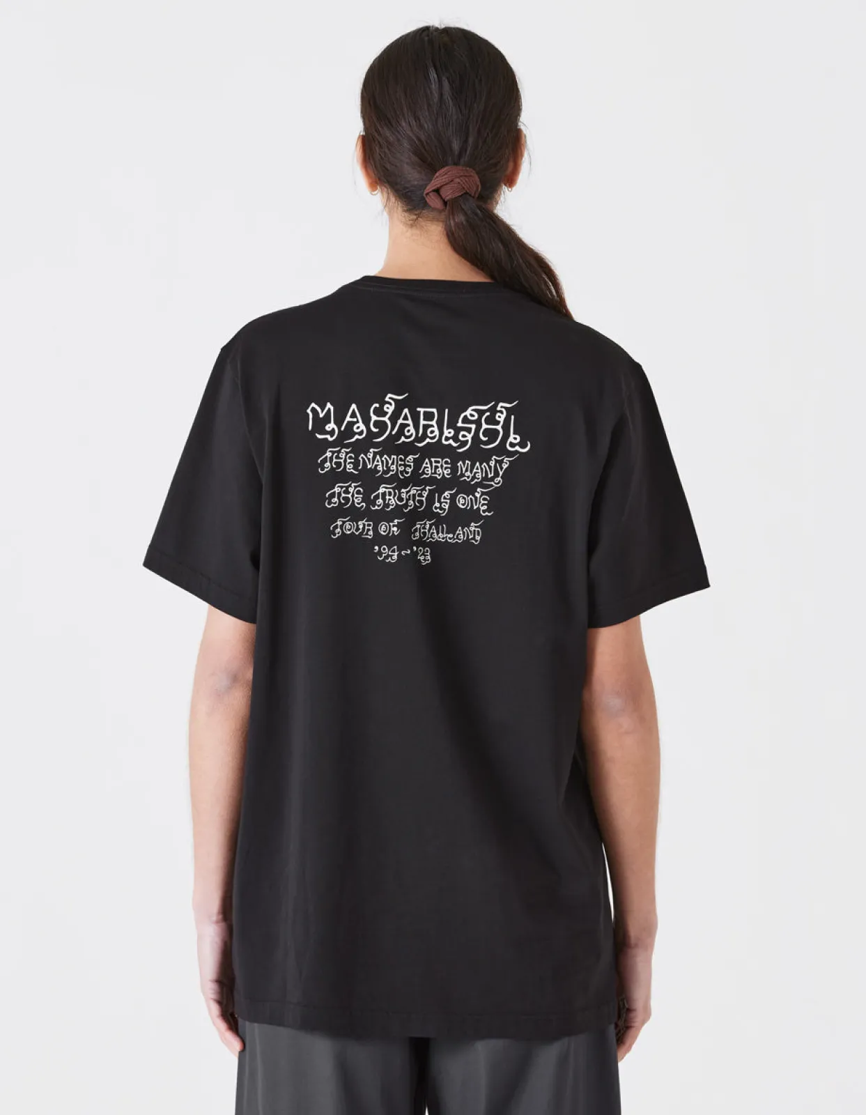 Short Sleeve T-Shirts*Maharishi 1018 Thai Script T-Shirt Black