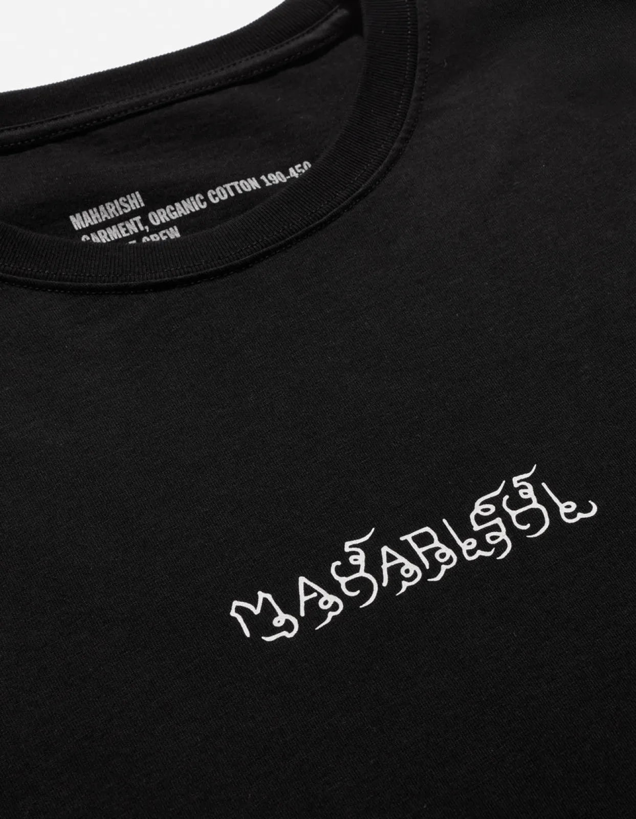 Short Sleeve T-Shirts*Maharishi 1018 Thai Script T-Shirt Black