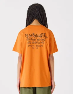 Short Sleeve T-Shirts*Maharishi 1018 Thai Script T-Shirt Rust