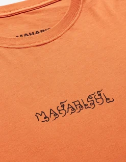 Short Sleeve T-Shirts*Maharishi 1018 Thai Script T-Shirt Rust
