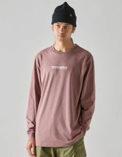 Long Sleeve T-Shirts*Maharishi 1106 The Jaguar Mask L/S T-Shirt Murasaki Purple