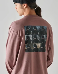 Long Sleeve T-Shirts*Maharishi 1106 The Jaguar Mask L/S T-Shirt Murasaki Purple