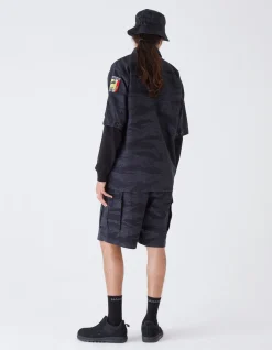 Shirts*Maharishi 4290 Tigerstripe Advisor'S Overshirt Subdued Night