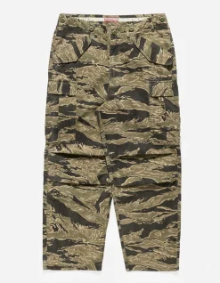 Cargo Pants*Maharishi 4291 Tigerstripe Loose Cargo Pants Mint Gold