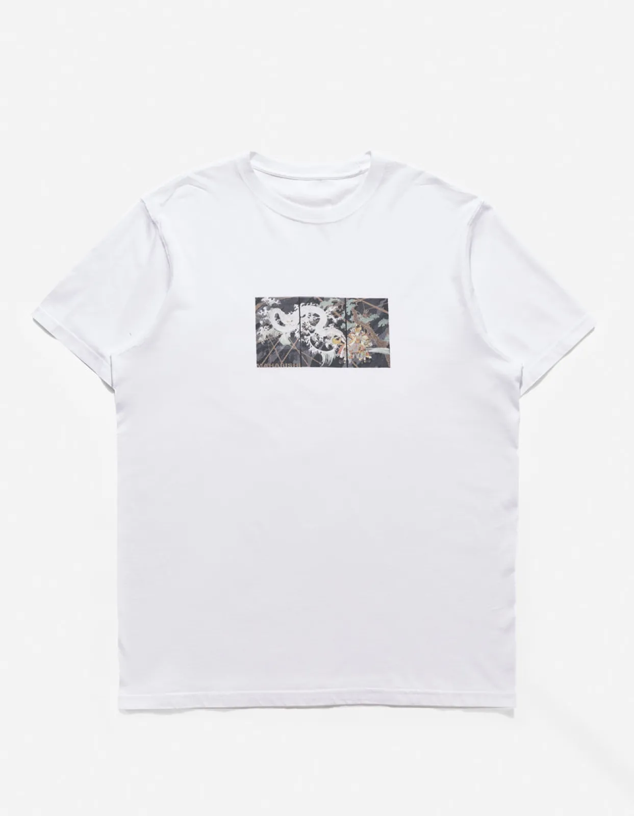Short Sleeve T-Shirts*Maharishi 1011 Triptych Water Dragon T-Shirt White