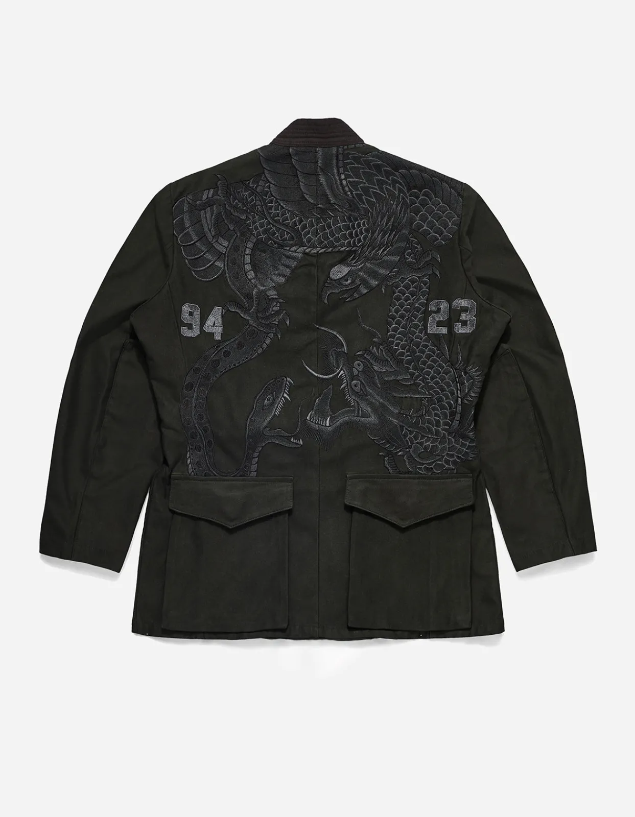 Kimonos*Maharishi 4096 Upcycled M59 Field Kimono Black O/D