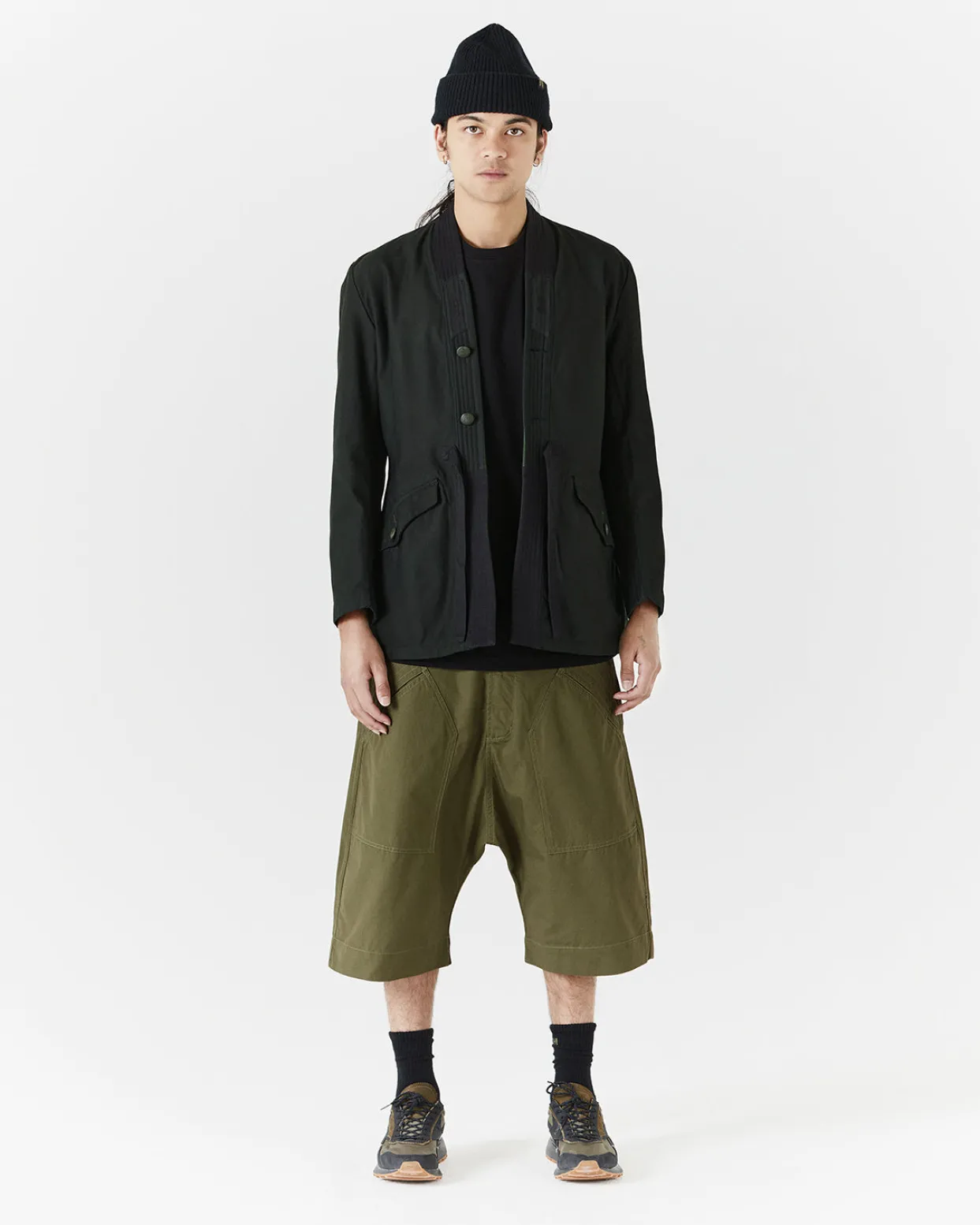Kimonos*Maharishi 4096 Upcycled M59 Field Kimono Black O/D