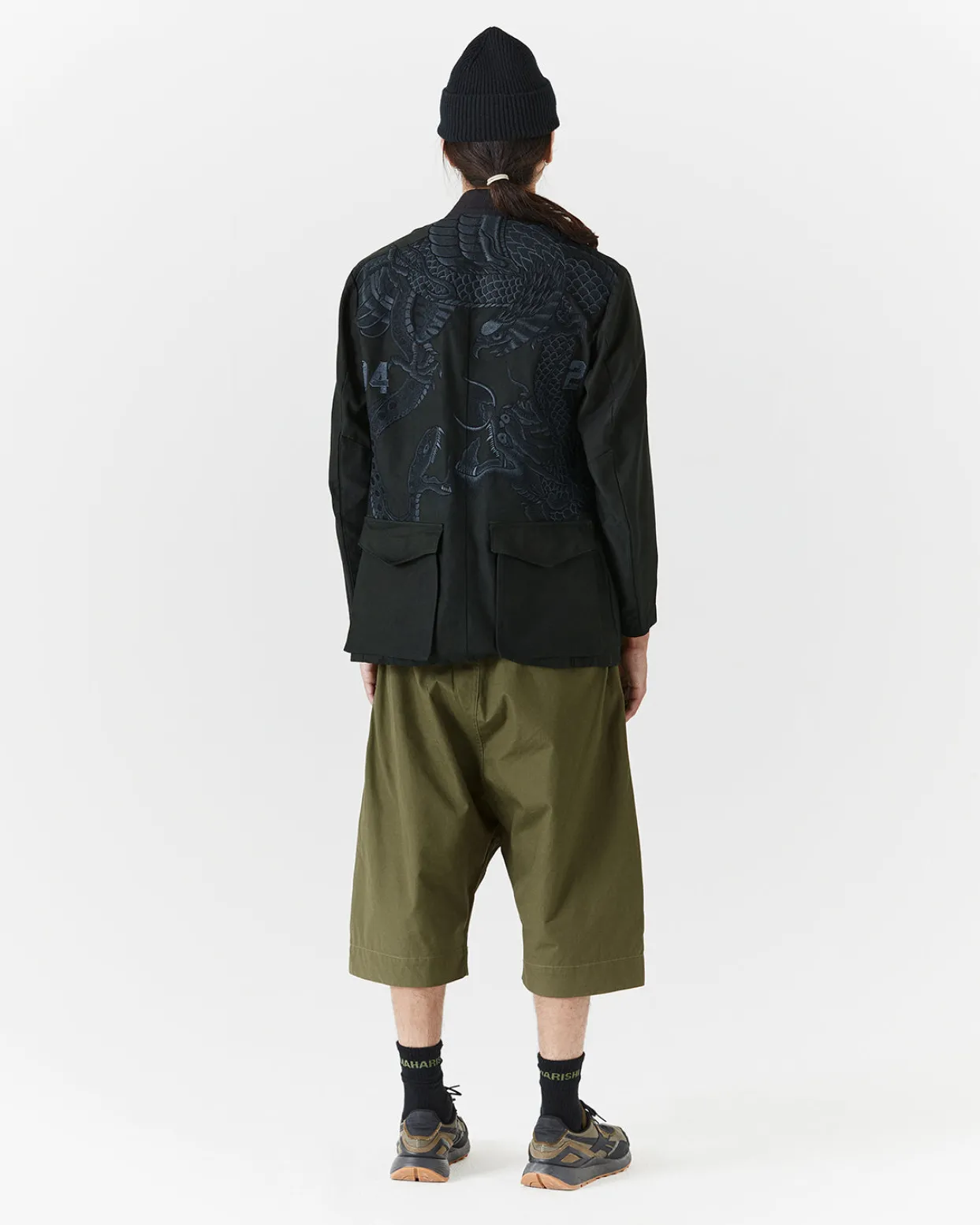 Kimonos*Maharishi 4096 Upcycled M59 Field Kimono Black O/D