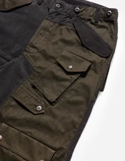 Cargo Pants*Maharishi 4277 Upcycled M65 Loose Cargo Pants Black O/D