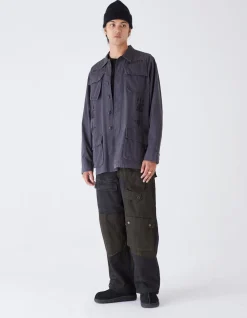 Cargo Pants*Maharishi 4277 Upcycled M65 Loose Cargo Pants Black O/D