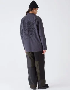 Cargo Pants*Maharishi 4277 Upcycled M65 Loose Cargo Pants Black O/D