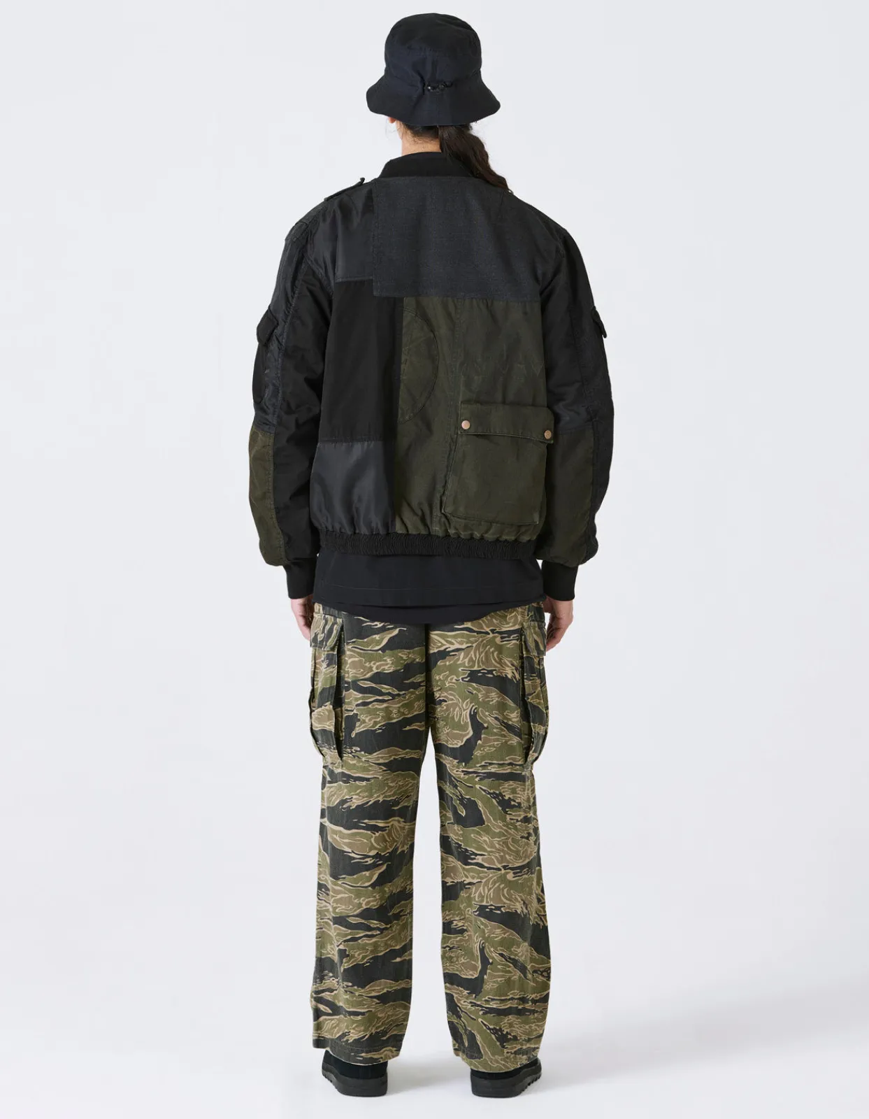 Jackets*Maharishi 4274 Upcycled Wep Ma1 Flight Jacket Black O/D