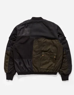 Jackets*Maharishi 4274 Upcycled Wep Ma1 Flight Jacket Black O/D