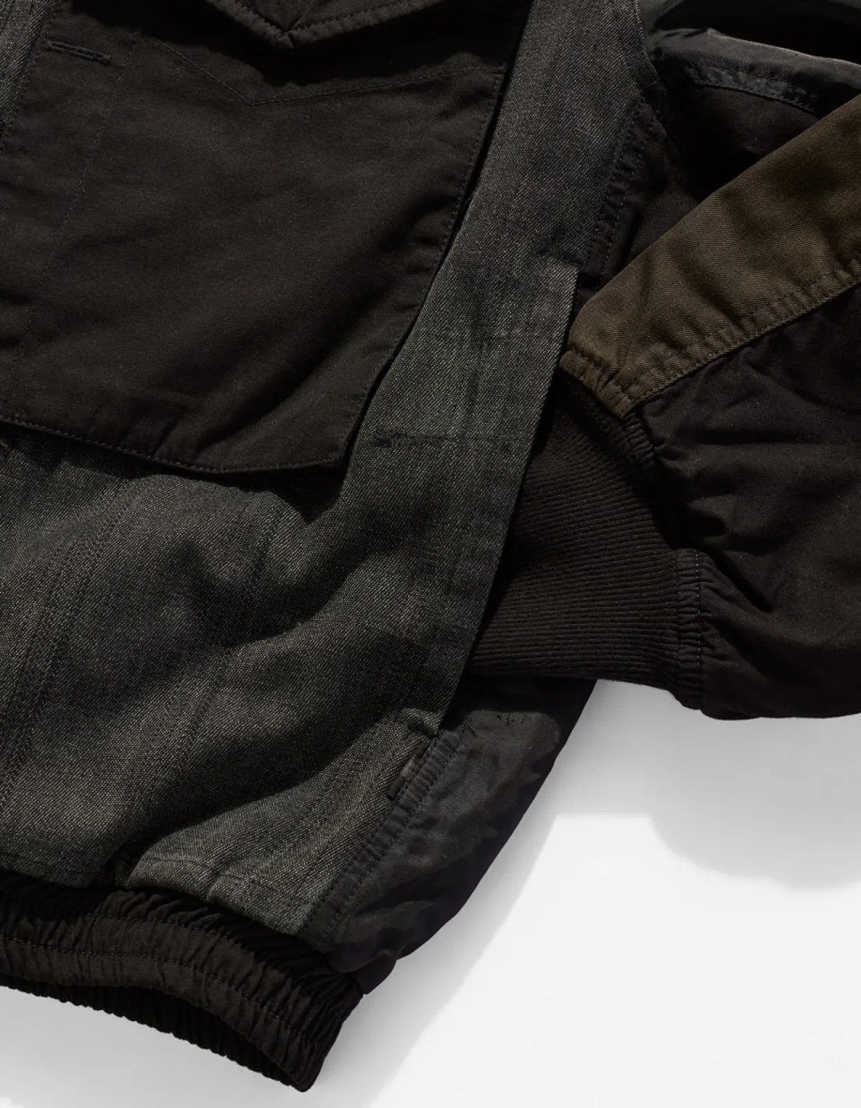 Jackets*Maharishi 4274 Upcycled Wep Ma1 Flight Jacket Black O/D