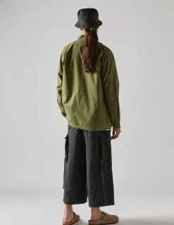 Kimonos*Maharishi 8190 U.S. Hanten Shirt Olive Og-107F