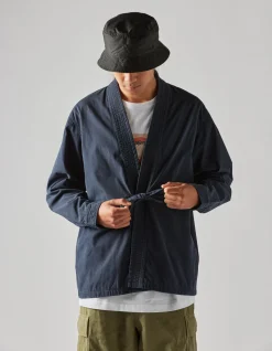 Kimonos*Maharishi 8190 U.S. Hanten Shirt Navy