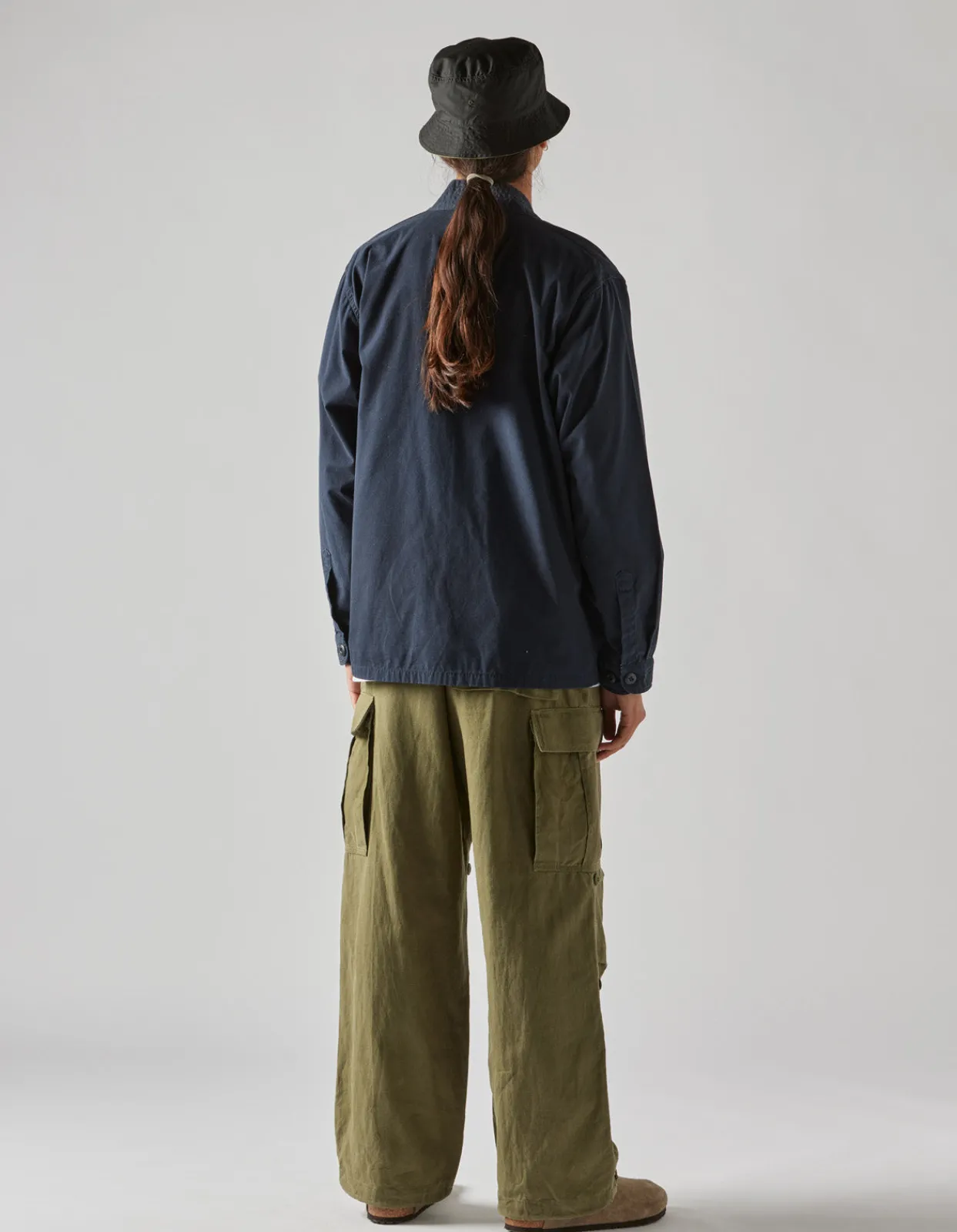 Kimonos*Maharishi 8190 U.S. Hanten Shirt Navy