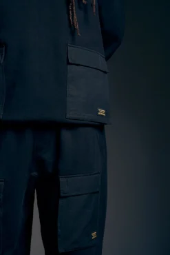 Sweatpants*Maharishi 4227 Utility Cargo Sweatpants Black