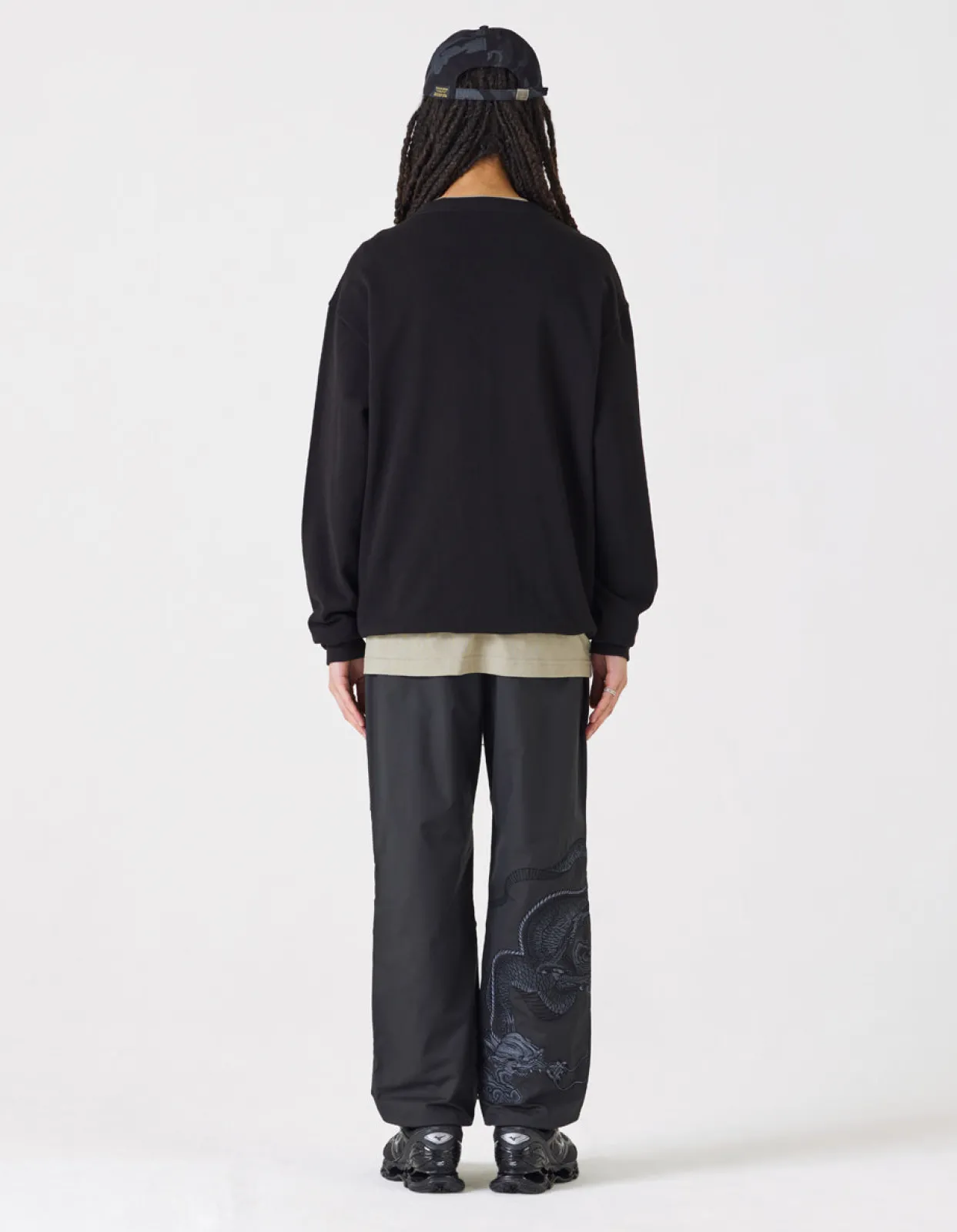 Crew Sweats*Maharishi 4225 Utility Pocket Crew Sweat Black