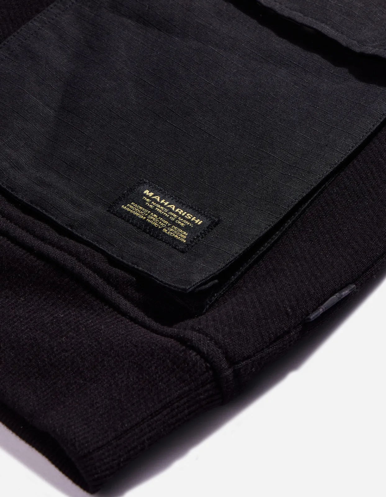 Crew Sweats*Maharishi 4225 Utility Pocket Crew Sweat Black