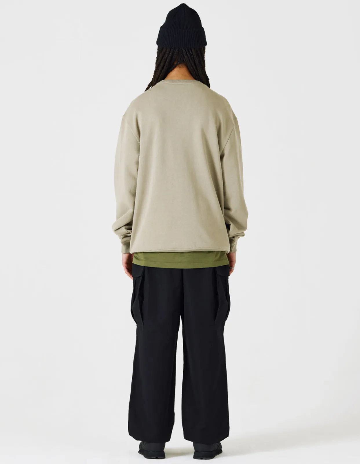 Crew Sweats*Maharishi 4225 Utility Pocket Crew Sweat Silver Sage