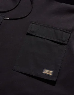 Hooded Sweats*Maharishi 4226 Utility Pocket Hooded Sweat Black