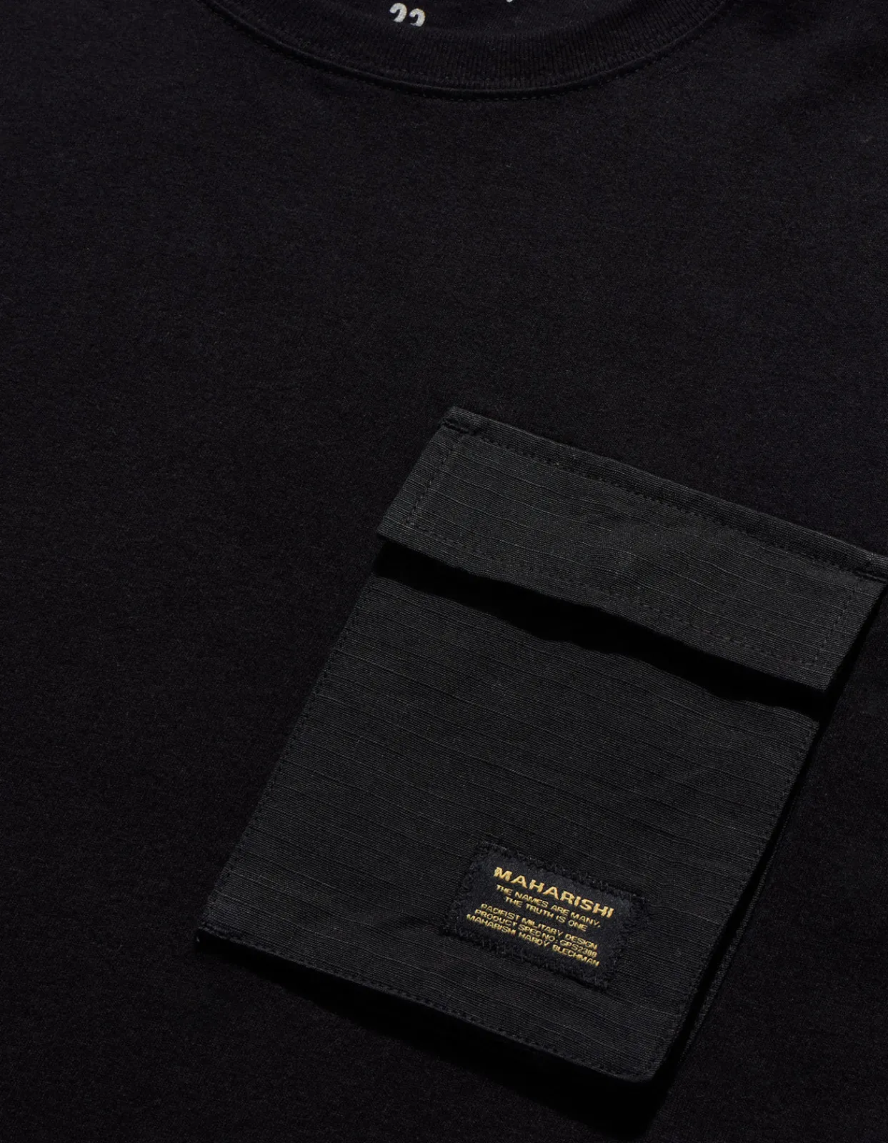 Long Sleeve T-Shirts*Maharishi 4231 Utility Pocket L/S T-Shirt Black