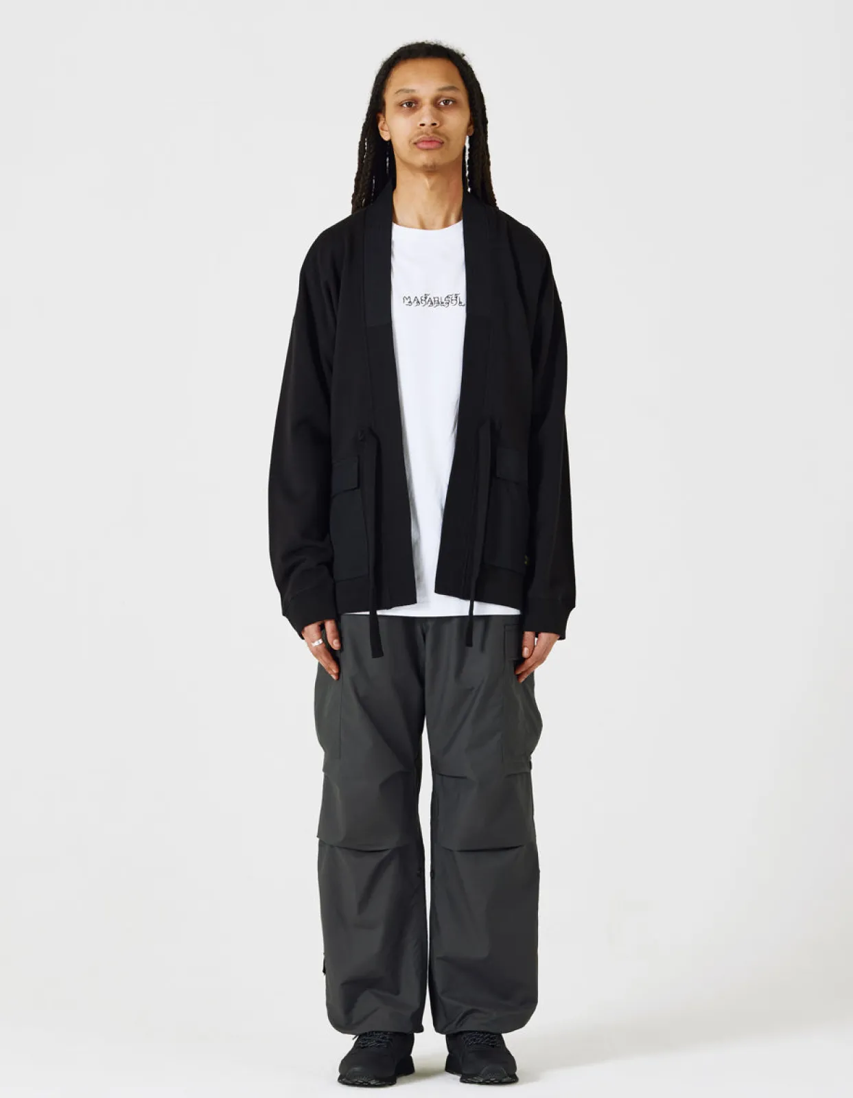 Kimonos*Maharishi 4228 Utility Pocket Sweat Kimono Black