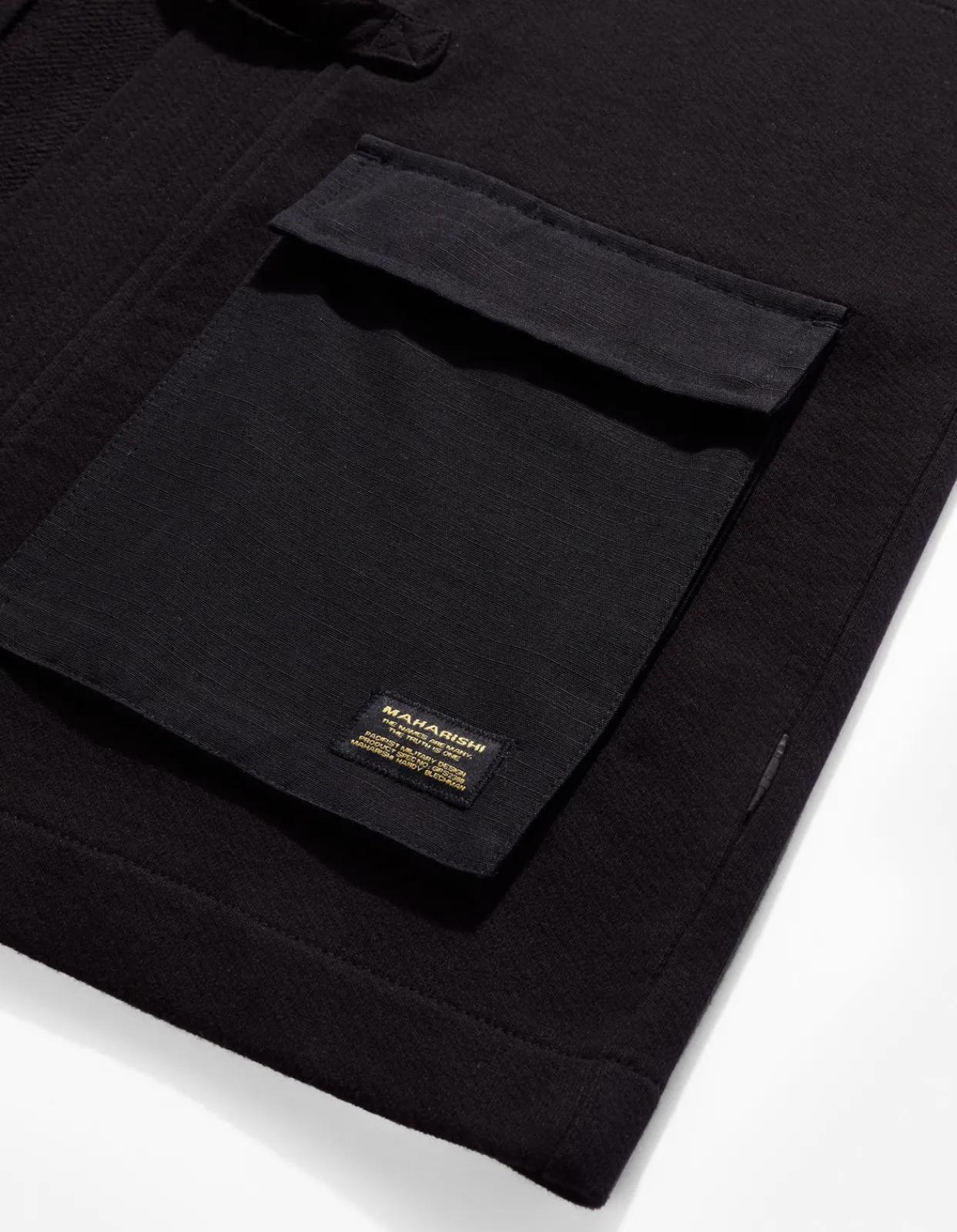 Kimonos*Maharishi 4228 Utility Pocket Sweat Kimono Black
