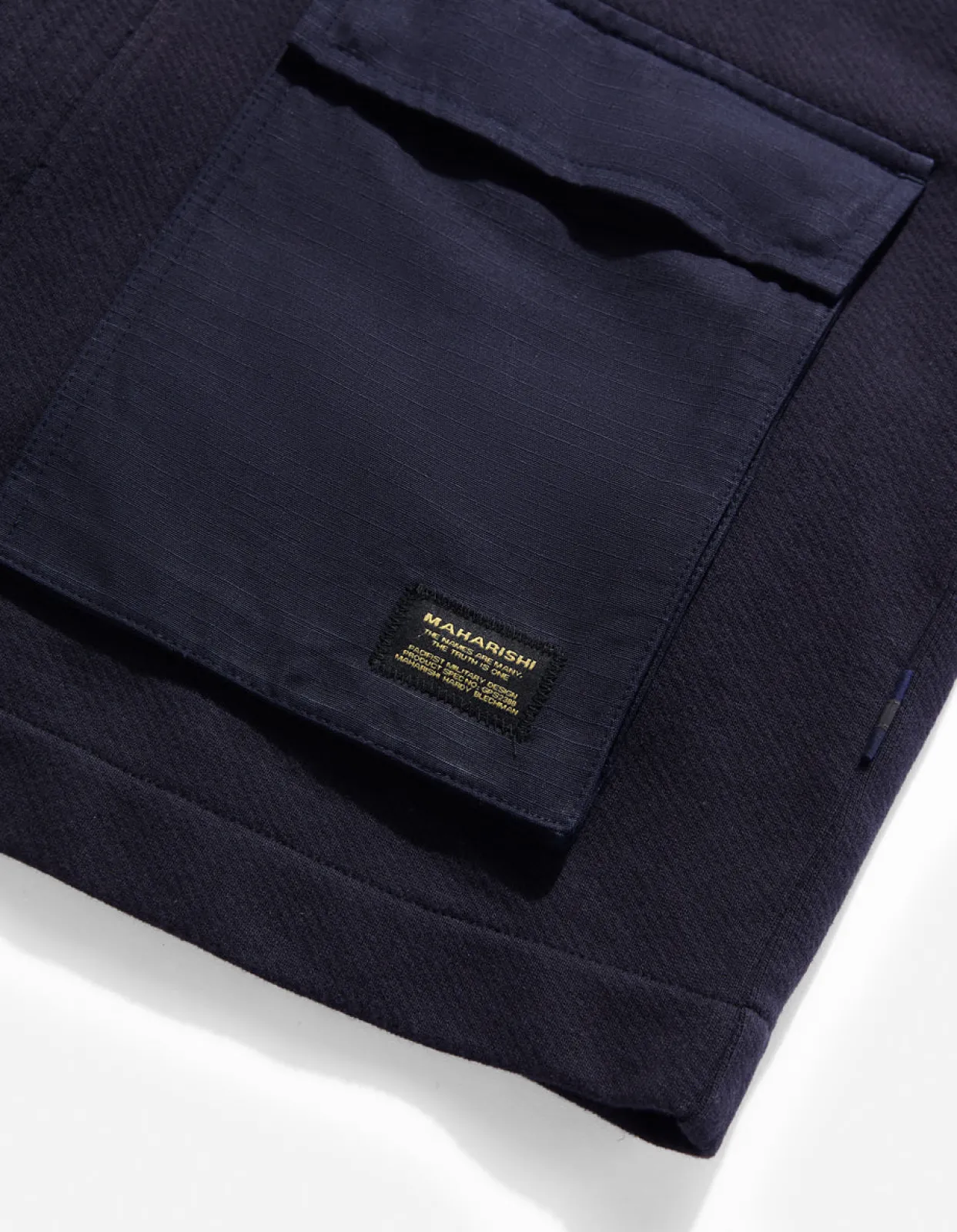 Kimonos*Maharishi 4228 Utility Pocket Sweat Kimono Navy