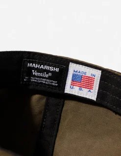 Hats And Scarves*Maharishi 9867 Ventile® Wr 6 Panel Cap Olive Og-107F