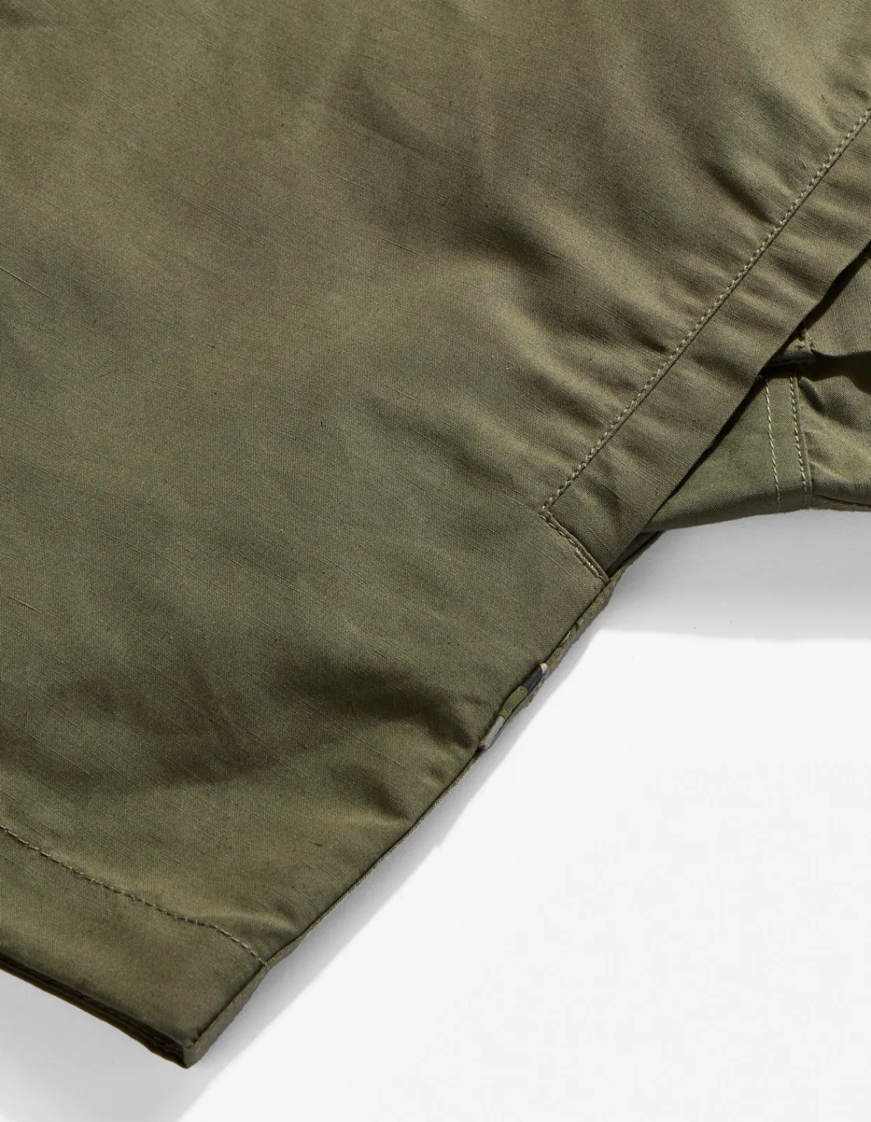 Shirts*Maharishi 4202 Ventile® Wr Asym Tech Shirt Olive Og-107F