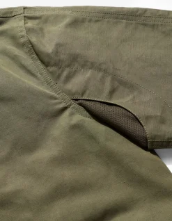 Shirts*Maharishi 4202 Ventile® Wr Asym Tech Shirt Olive Og-107F