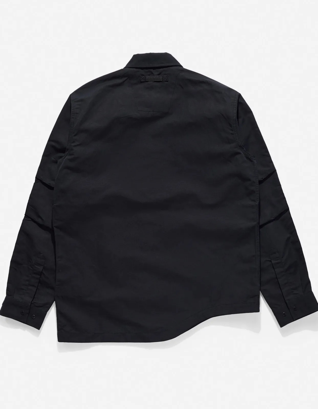 Shirts*Maharishi 4202 Ventile® Wr Asym Tech Shirt Black