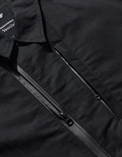 Shirts*Maharishi 4202 Ventile® Wr Asym Tech Shirt Black