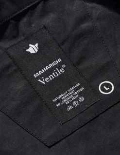 Shirts*Maharishi 4202 Ventile® Wr Asym Tech Shirt Black