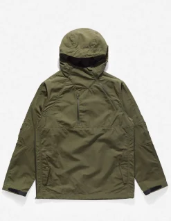 Parkas*Maharishi 4200 Ventile® Wr Half-Zip Jacket Olive Og-107F