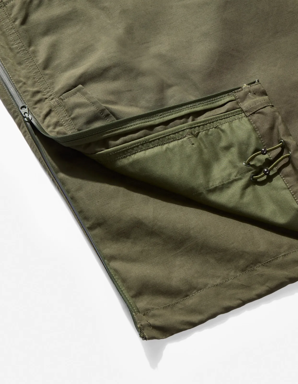 Parkas*Maharishi 4200 Ventile® Wr Half-Zip Jacket Olive Og-107F